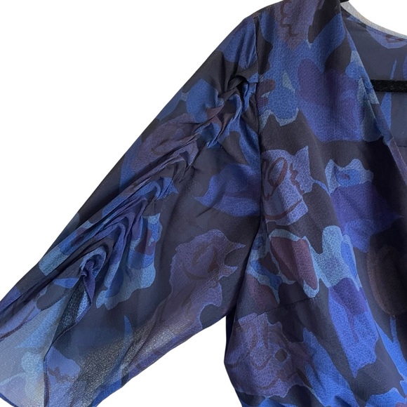 Ted Baker Juleah Mini Dress Ruched Sleeves & Skirt Surplice Neckline Lined NWT - Picture 7 of 16